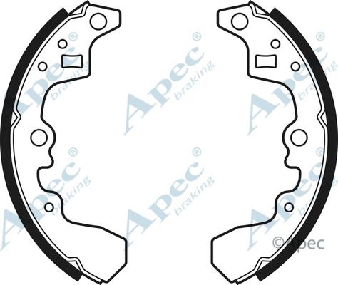 APEC BRAKING Комплект тормозных колодок SHU409